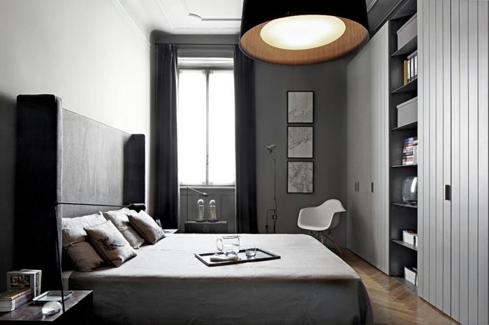 Palazzo Style Apartment Milano Industrail huonekalut makuuhuone perustettu
