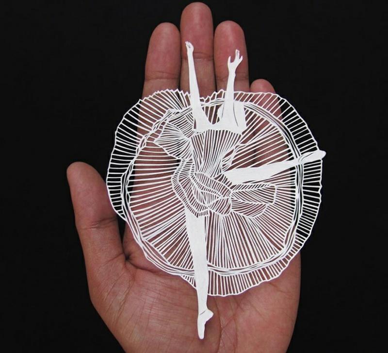Parth Kothekar Paper Art Ballet Tanssija