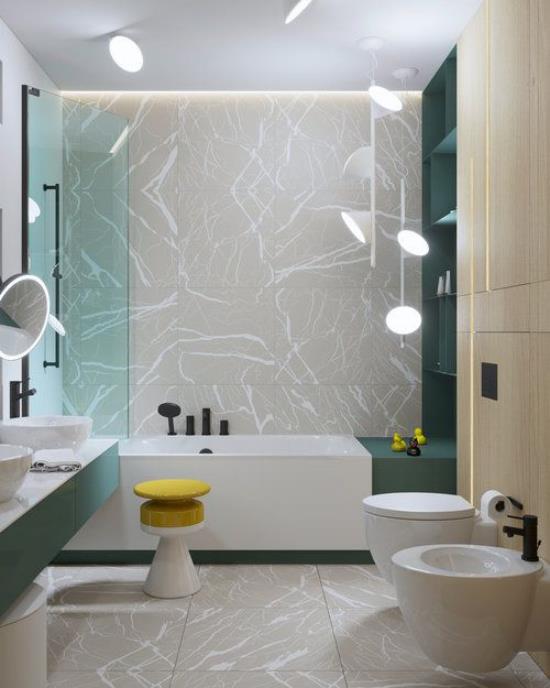 Oikea valo kylpyhuoneessa Kohdevalot modernissa kylpyhuoneessa Ideoita älykkääseen kylpyhuonevalaistukseen