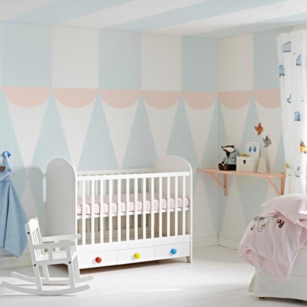 Pastelli väripaletti värisuunnittelu seinäkoriste vauva