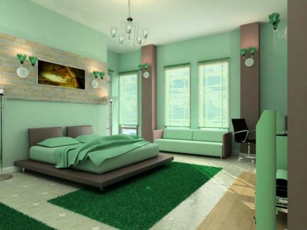 Seinän värit väripaletti värisuunnittelu seinäkoriste makuuhuone