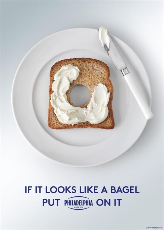 Philadelphian gadget Bagel Se muuttaa kaiken hauskaksi bagel -mainokseksi kermajuustoa