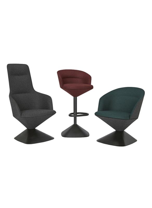 Kääntyvä tuoli Mallisto geometriset linjat Moderni riippuvalaisin