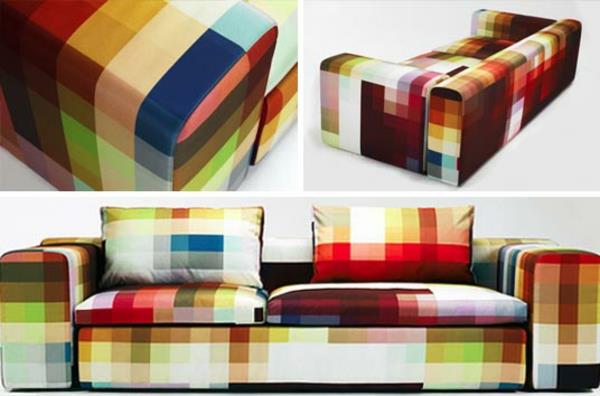 Sohvan suunnittelutyynyt pikseli