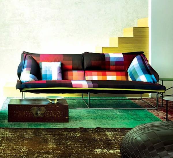 Sohva tyyny pikseli värikäs