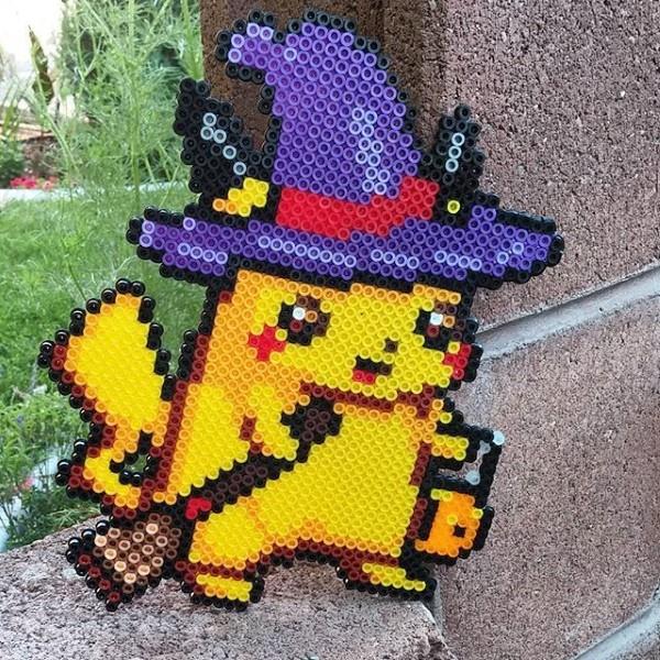 Pokemonien tekeminen lasten kanssa - upeita ideoita ja ohjeita silitettävien helmien pikachu halloweenin tekemiseen