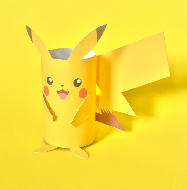 Pokemon tinker lasten kanssa - fantastisia ideoita ja käsityöohjeita pikachu wc -rullan ideoita