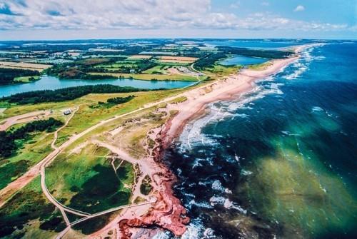 Prinssi Edwardin saari Kanada Oranssinpunainen hiekkaliuska