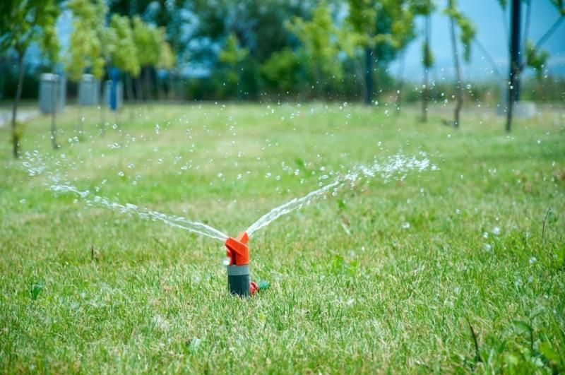 Nurmikonhoito, etupihan suunnitteluideoita, lannoita ja kastele nurmikkoa