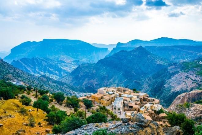 Matkakohteet 2019 Maisemakuva Omanin kylästä