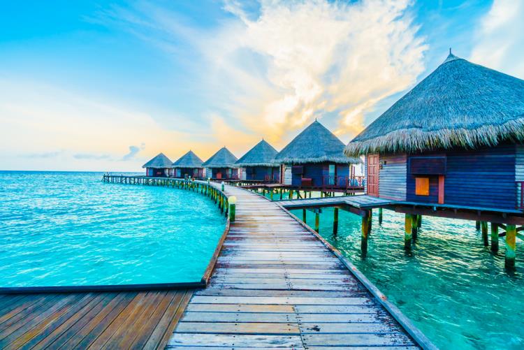 Kohteet 2020 Malediivit Lomapuutaloja matkailijoille veden äärellä