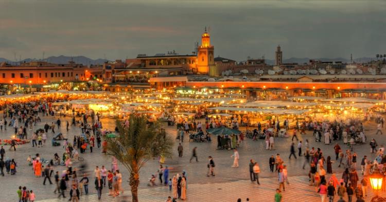 Kohteet 2020 Etelä -eksoottinen markkinapaikka Marokossa Marrakech