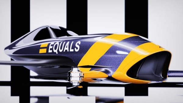 Lentävät autokilpailut ovat todellisuutta vuonna 2020 keltaisella ja sinisellä alauda speeder -mallilla