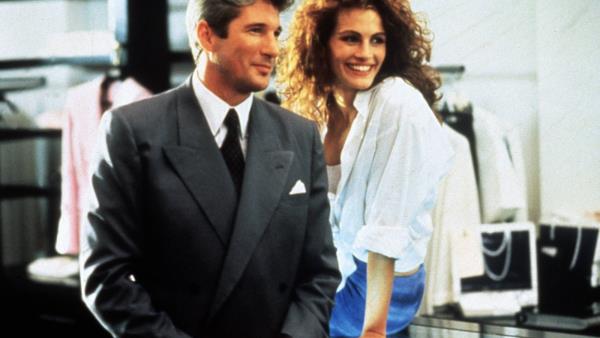 Richard Gere Julia Roberts 1990 Pretty Woman suuri menestys