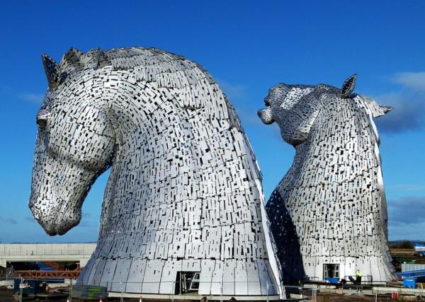 Giant Kelpiesin hevosen pääveistokset skotlantilainen perintö