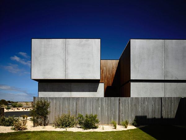 Vankka rannikkoalue Australian minimalistinen arkkitehtuuri