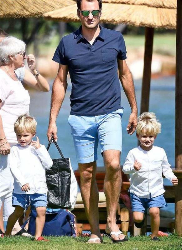 Roger Federer on täydellinen perheen mies, neljä lasta täällä kaksoispoikien kanssa