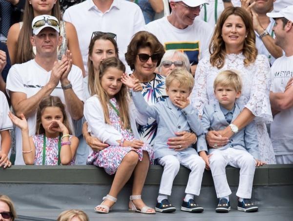 Roger Federerillä ja Mirkalla on neljä lasta suurissa turnauksissa