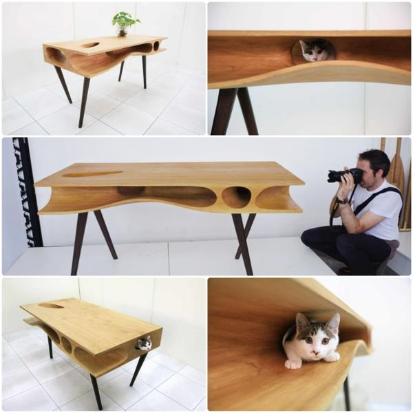 Ruan Hao CATable suunnittelija ruokapöydät kissoille
