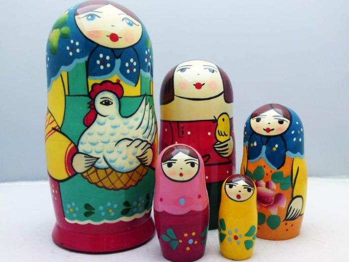Russian Dolls Russian Matryoshka Family Women Kukko