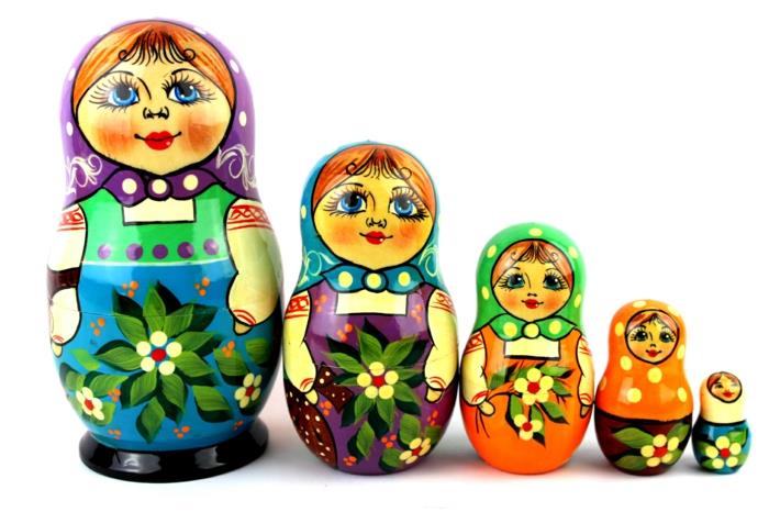 Russian Dolls Russian Matryoshka Family Women Russian Farmer