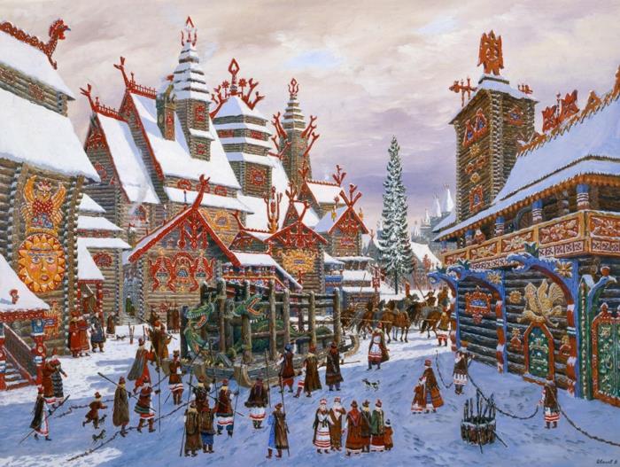Venäjän joulu joulu Venäjällä slaavilainen talvipäivänseisauksen juhla