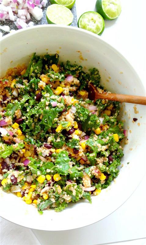 Salaattiideoita terveellisestä syömisestä quinoa -salaattia