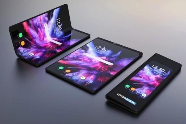 Samsung Galaxy Fold tulossa pian - tässä on kaikki mitä sinun pitäisi tietää mustasta violetilla väreillä Kolme tilaa