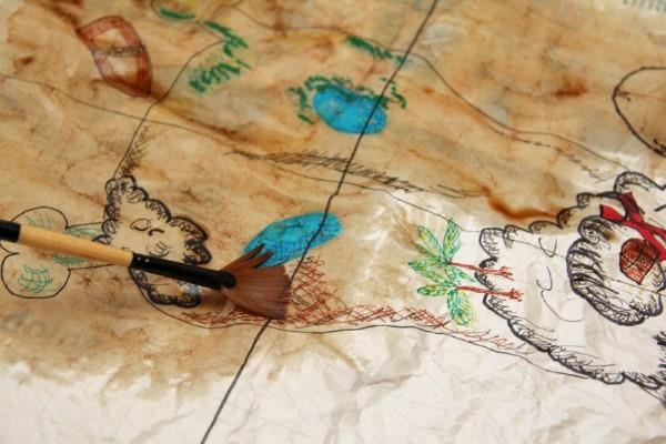 Tinker aarrekartta - luovia ideoita seuraavalle merirosvojuhlille maalaa merirosvokartta
