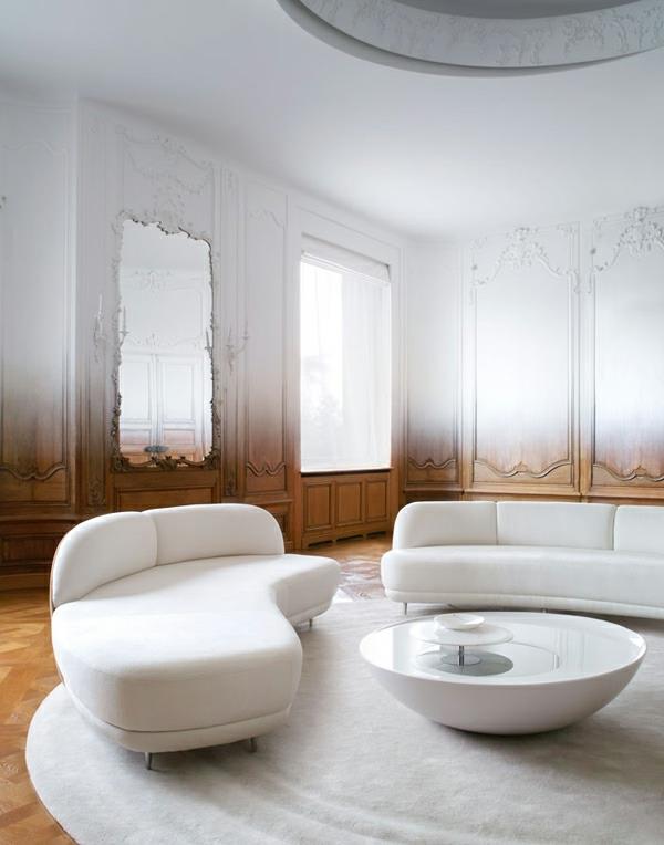 Tyylikkäitä sisustusideoita olohuoneeseen hienostuneilla valkoisilla huonekaluilla