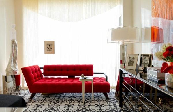 punainen päiväpeite matto kuvioitu makuuhuone punainen ja valkoinen