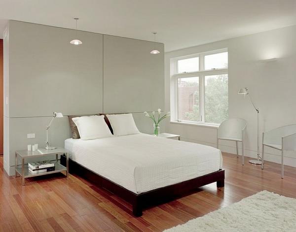 Makuuhuoneen minimalistinen sisustuspatja pehmeä