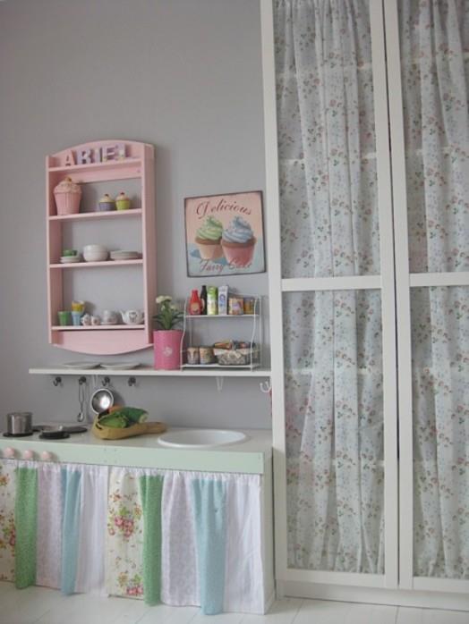 Kauniita suunnitteluideoita tyttö-lastentarha pieni keittiö