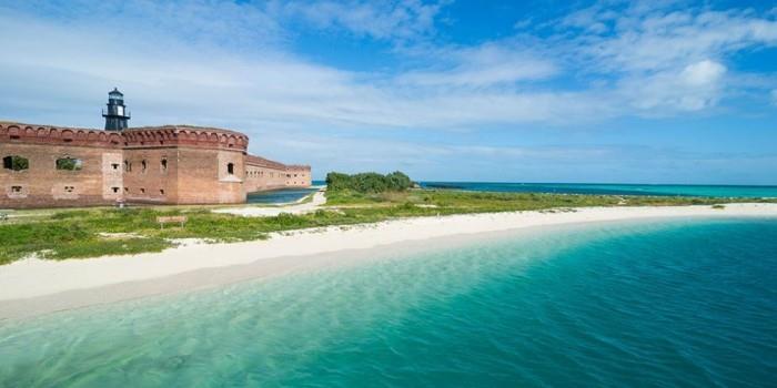 Kauneimmat rannat maailmassa Dry Tortugas National Park Florida