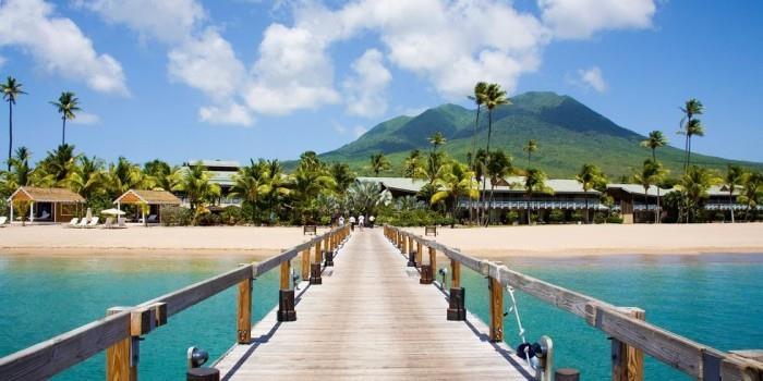 Maailman kauneimmat rannat Pinneyn Beach Nevis Karibialla