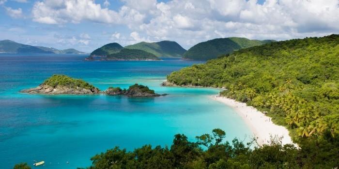 Kauneimmat rannat maailmassa Trunk Bay Yhdysvaltain Neitsytsaaret