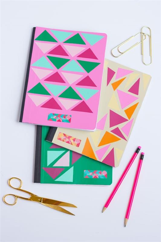 Suunnittele harjoituskirjoja - ainutlaatuisia, luovia ja yksinkertaisia ​​ideoita teini -ikäisille värikkäitä paperi -ideoita geometrisesti