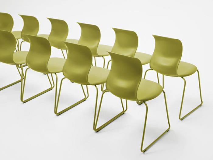 Koulukalusteiden tuolit vihreä Konstantin Grcicin designtuolit