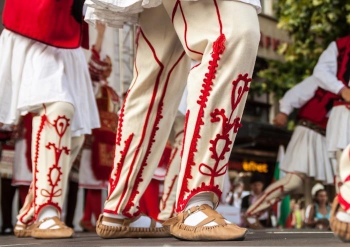 Kaakkois -Eurooppa Plovdiv Bulgarian kansantansseja