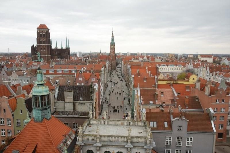 Nähtävyyksiä alueella Gdansk Widok na Dluga w Gdansku