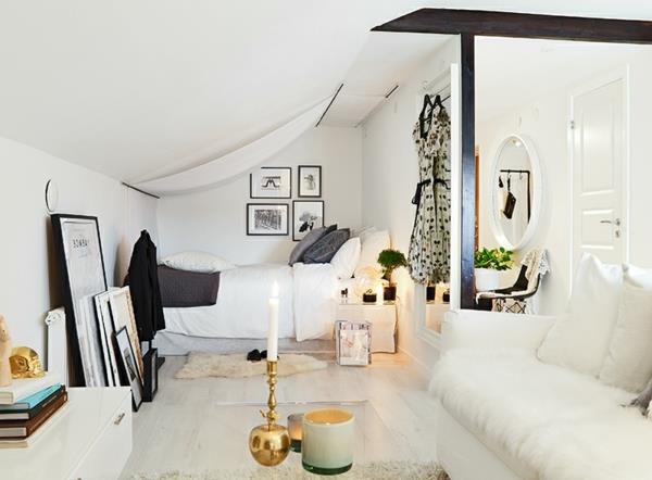 Skandinaaviset design -huonekalut valkoiset värit