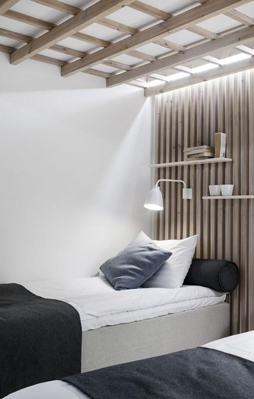 Skandinaavinen design -makuuhuone
