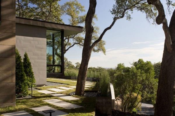 Skyline House -puutarhasuunnittelu innovatiivisia maisemaideoita