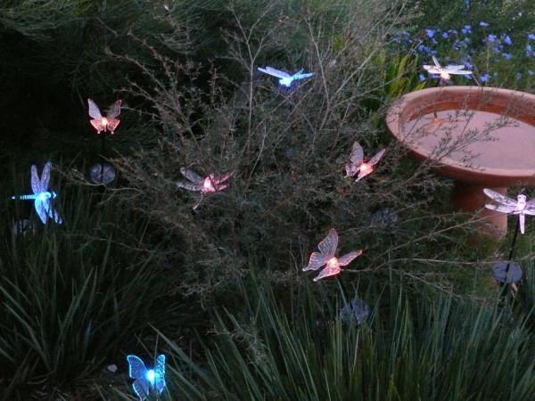 Aurinkovalot puutarhassa ympäristöystävällisiä perhosia