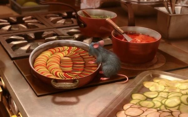Kesän ratatouille -resepti, kuten Remy, valmistettu elokuvan Pixar -kalvovuoasta