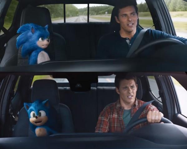 Uudelleensuunnittelun jälkeen Sonic the Hedgehog näyttää vihdoin itseltään auton perävaunussa