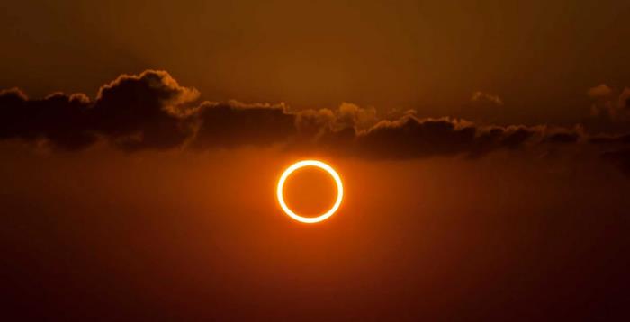 Auringonpimennys 2020 rengasmainen tällä kertaa etäisyydellä kestää lähes 4 tuntia