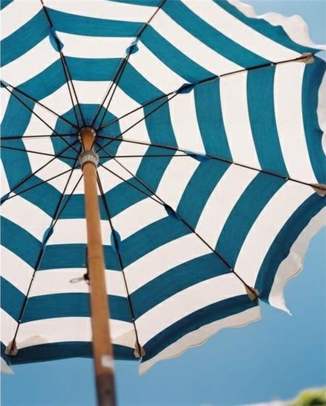 Aurinkovarjot rantatarvikkeet aurinkosuojaraidat valkoinen sininen
