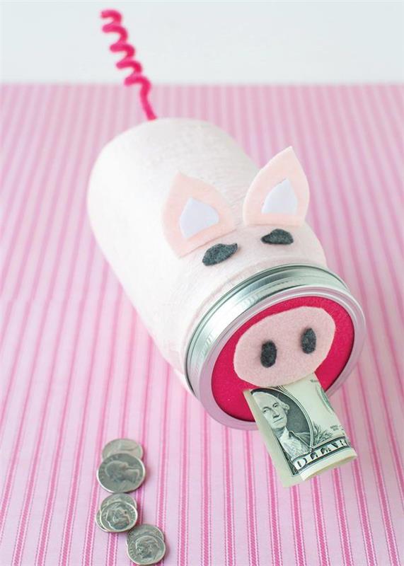 Tinker säästöpossu - näin olet päättänyt sian muurauspurkki tina rahaa diy uudenvuodenaattona
