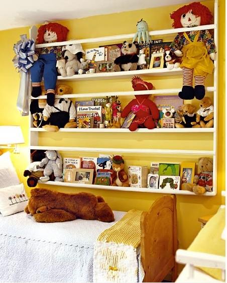 Leluhylly ideoita lasten lelut keltainen sänky